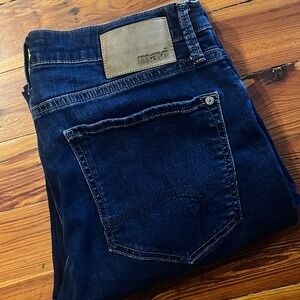 Mavi Zach Jeans Mens 31x30 Blue Straight Leg Stretch Denim Organic Cotton